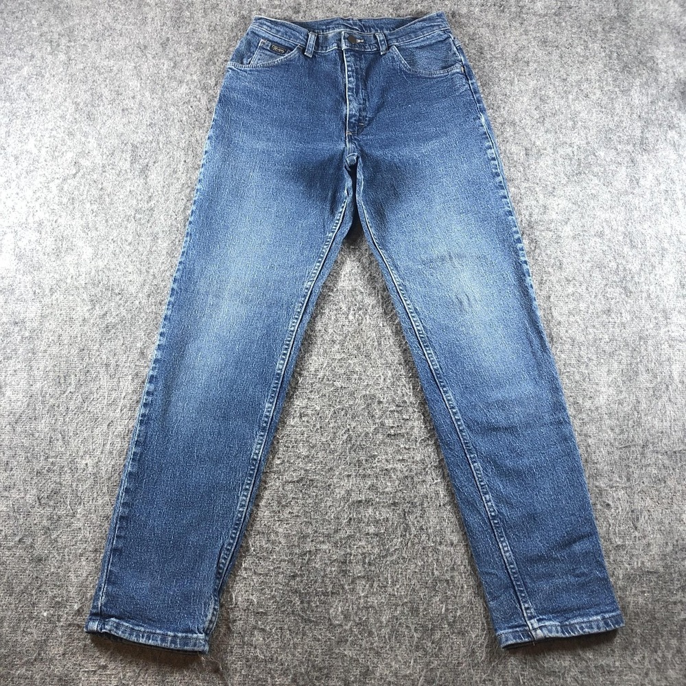 Vintage 90s Wrangler Jeans 10x32 USA Made High Rise Blue Denim‎